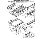 Kenmore 1067675711 breaker and partition parts diagram