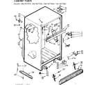 Kenmore 1067677040 cabinet parts diagram