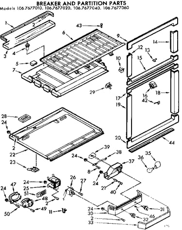 Breaker & partition parts