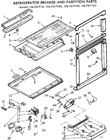 Breaker and partition parts