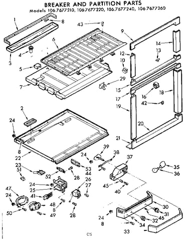 Breaker and partition parts