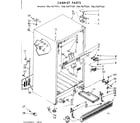 Kenmore 1067677261 cabinet parts diagram