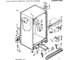 Kenmore 1067677311 cabinet parts diagram