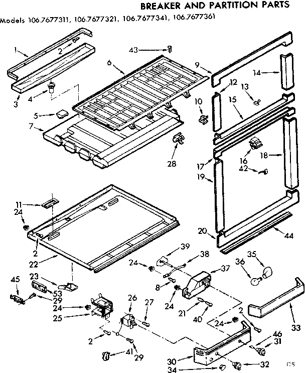 BREAKER AND PARTITION PARTS