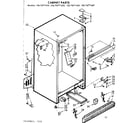 Kenmore 1067677420 cabinet parts diagram