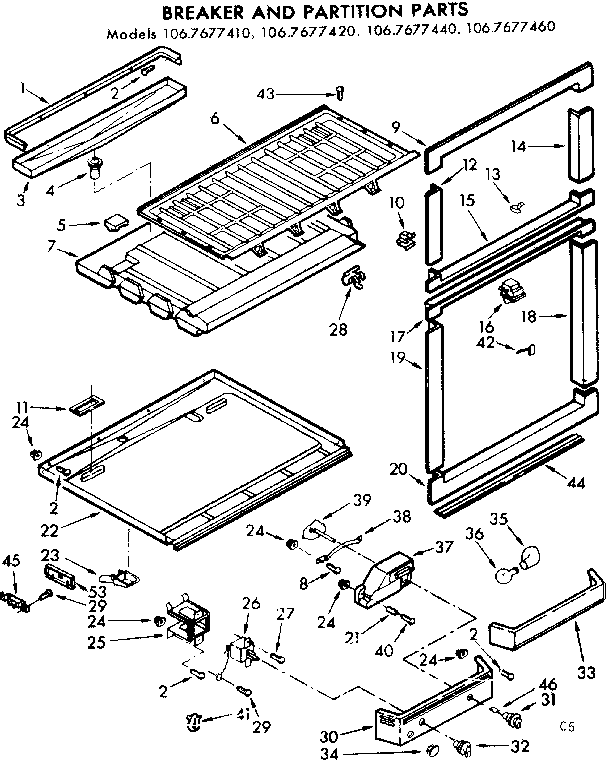 Breaker and partition parts
