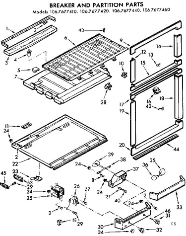 Breaker and partition parts
