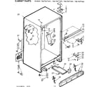 Kenmore 1067677441 cabinet parts diagram