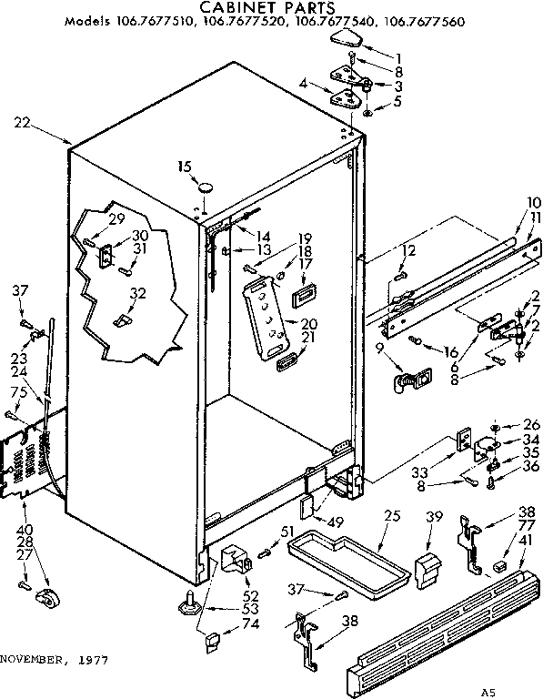 Cabinet parts