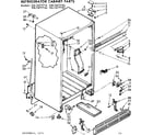 Kenmore 1067677760 cabinet parts diagram
