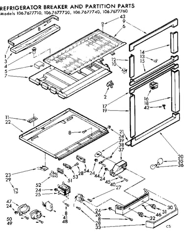 Breaker and partition parts
