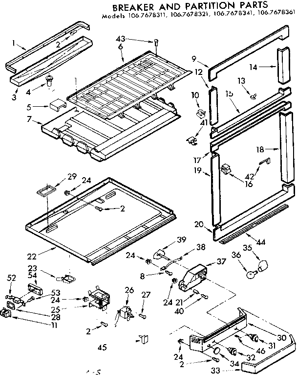 Breaker and partition parts