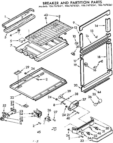 Breaker and partition parts