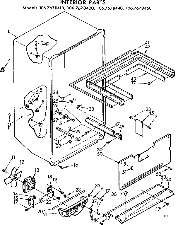 Interior parts