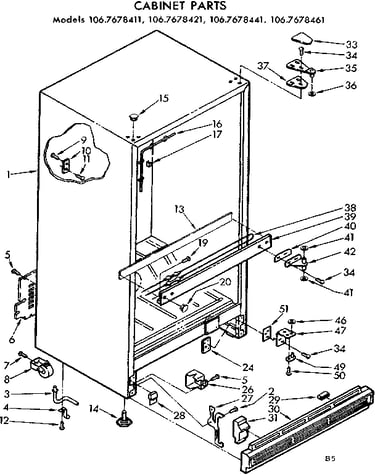 Cabinet parts