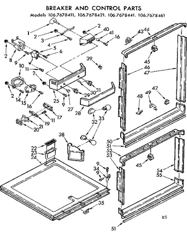 Breaker and control parts