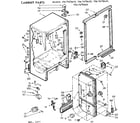 Kenmore 1067678640 cabinet parts diagram