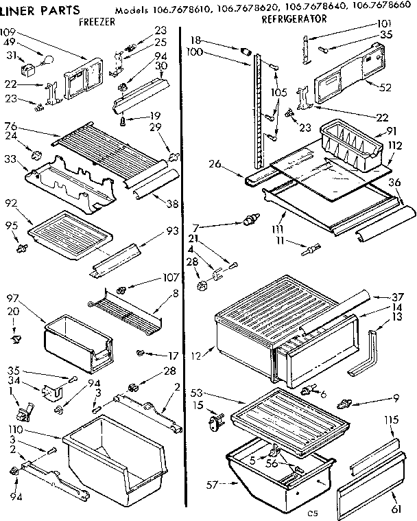 Liner parts