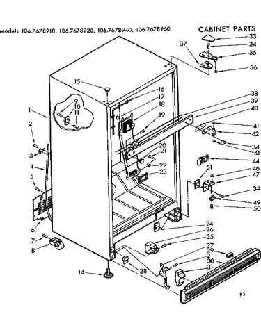 Cabinet parts