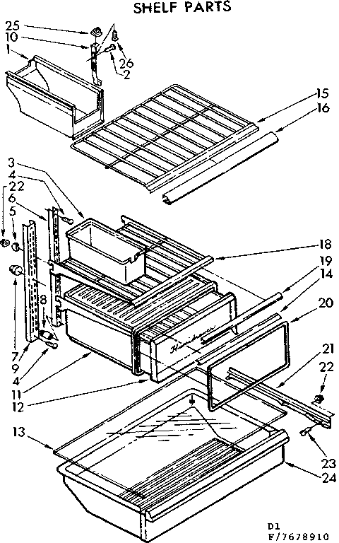 Shelf parts