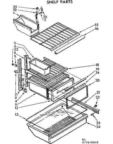Shelf parts