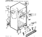 Kenmore 1067679060 cabinet parts diagram