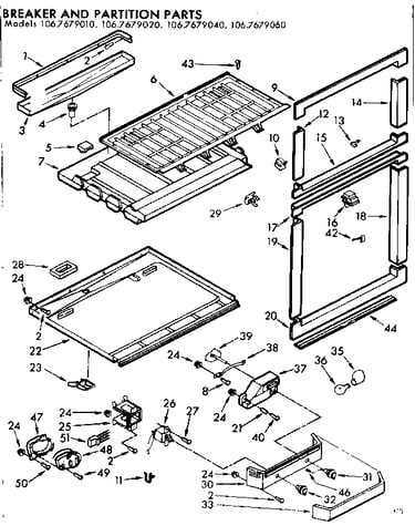 Breaker and partition parts