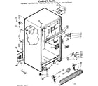 Kenmore 1067679160 cabinet parts diagram
