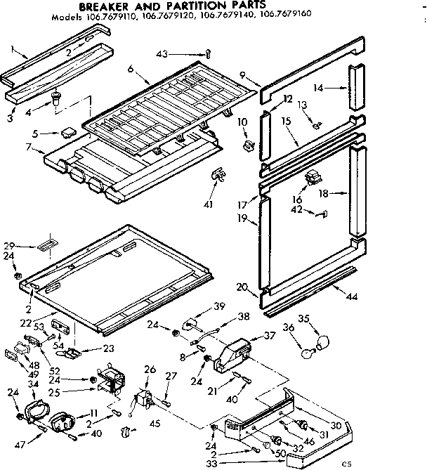 BREAKER AND PARTITION PARTS