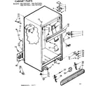 Kenmore 1067679261 cabinet parts diagram