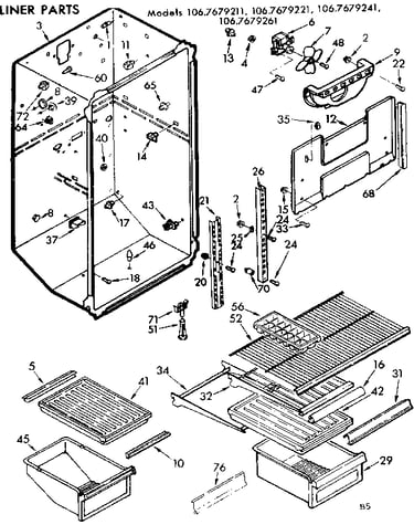 Liner parts