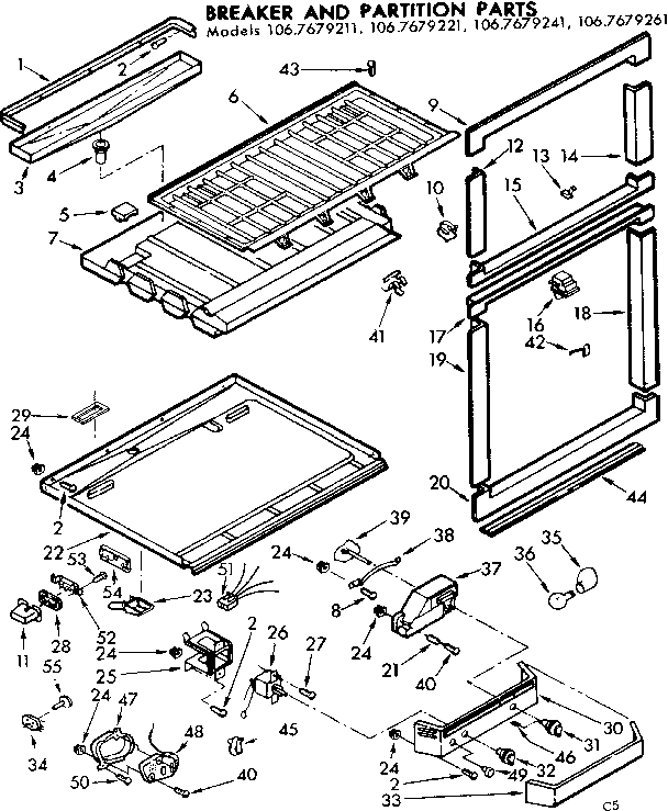 BREAKER AND PARTITION PARTS