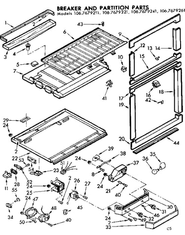 Breaker and partition parts