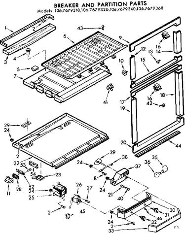 Breaker and partition parts
