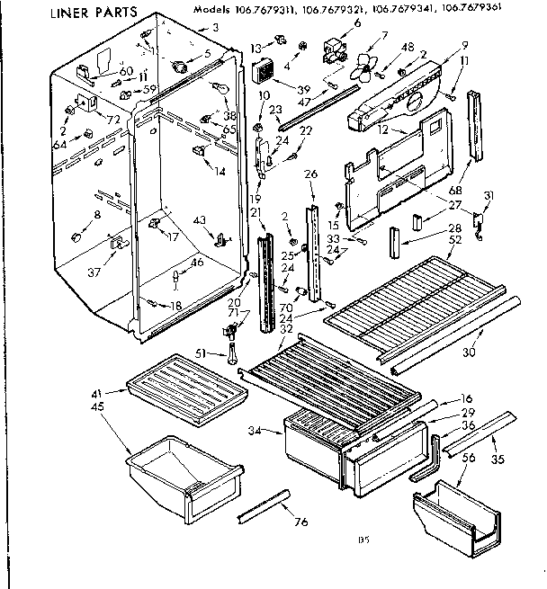 Liner parts