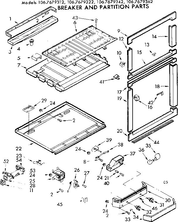 BREAKER AND PARTITION PARTS