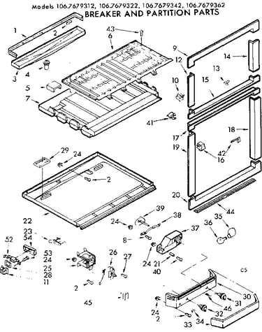 Breaker and partition parts