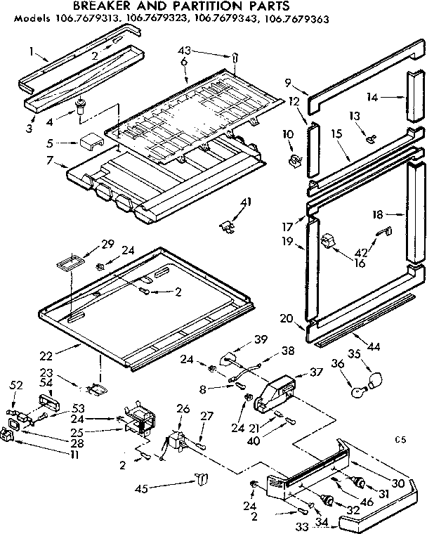 BREAKER AND PARTITION PARTS