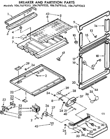 Breaker and partition parts