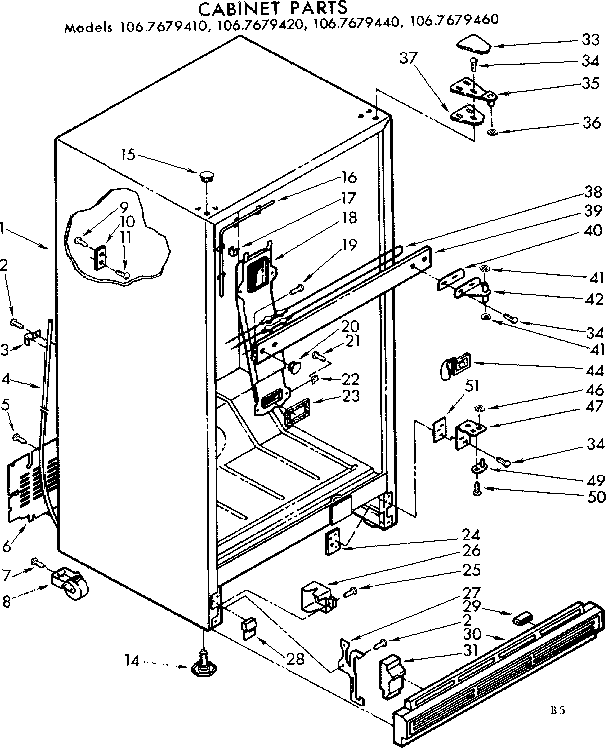 Cabinet parts