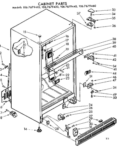 Cabinet parts