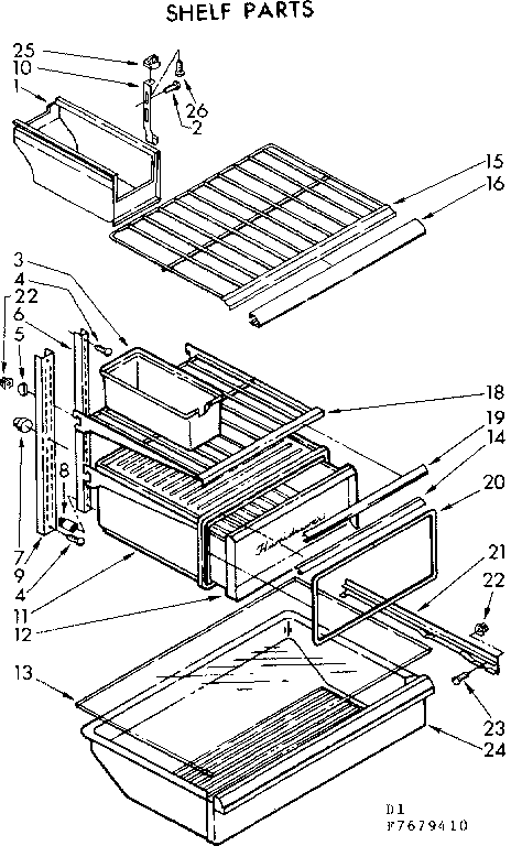 Shelf parts
