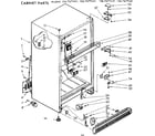 Kenmore 1067679441 cabinet parts diagram