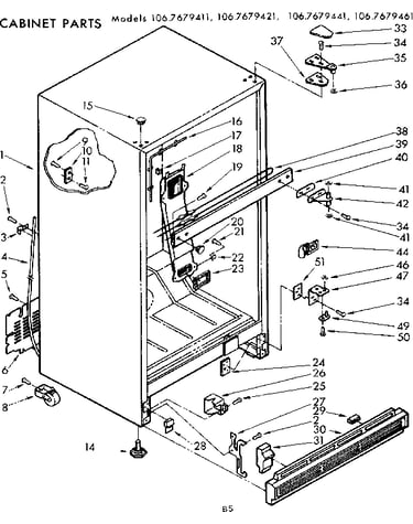 Cabinet parts