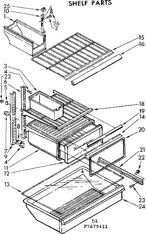 Shelf parts