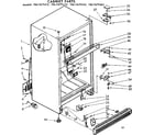 Kenmore 1067679442 cabinet parts diagram