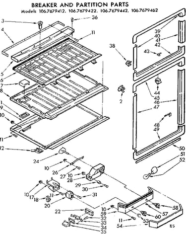 Breaker and partition parts