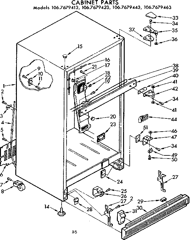Cabinet parts