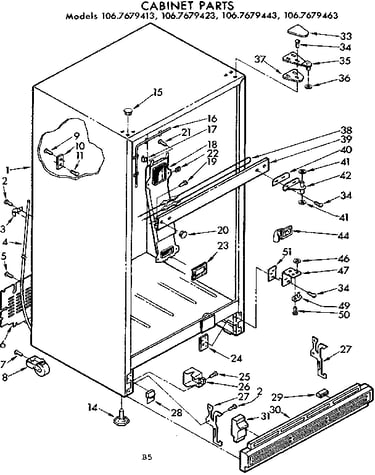 Cabinet parts