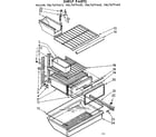 Kenmore 1067679443 shelf parts diagram